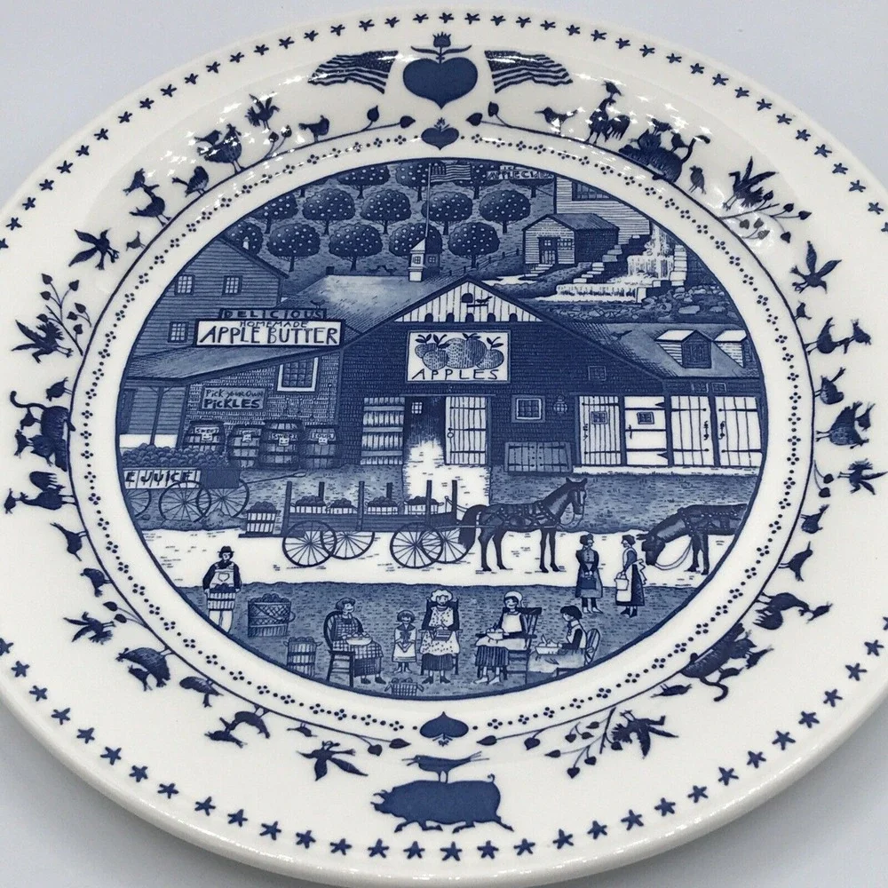 Charles Wysocki's‎ Americana Dinner Plate - Nikko Made in Japan